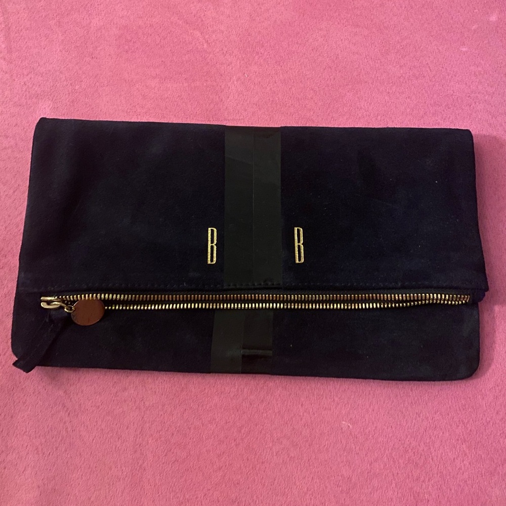 CLARE V. Women's Margot Suede Foldover Clutch
